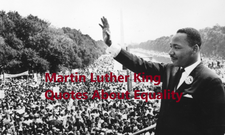 Martin Luther King Quotes About Equality